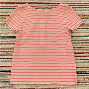JCrew silk striped tee
